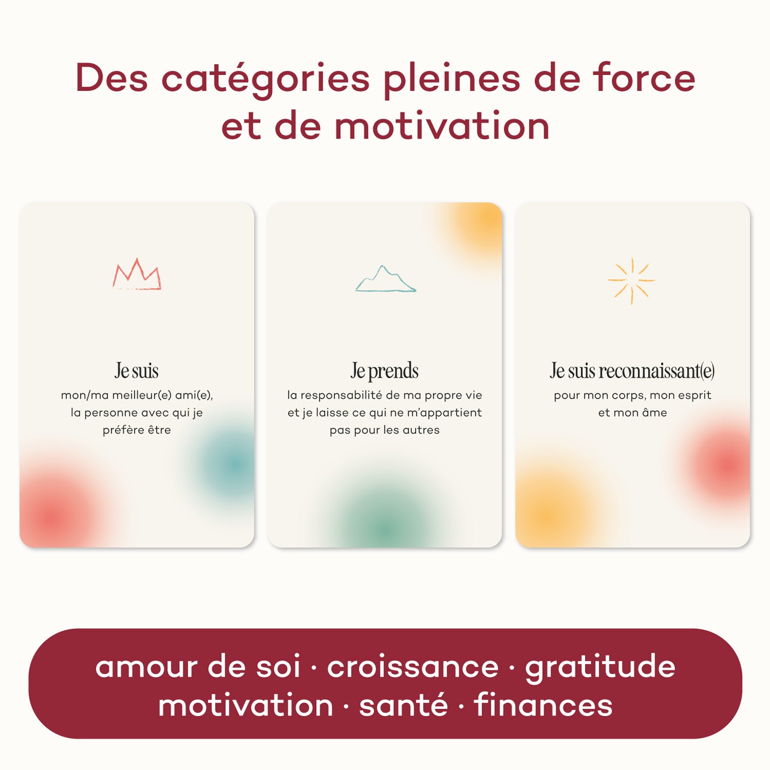 Cartes d'affirmation
